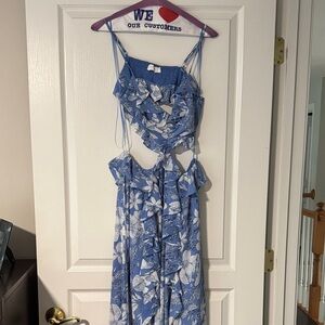 ASTR The Lable Floral Cutout Dress